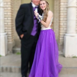 2 piece prom dress💜